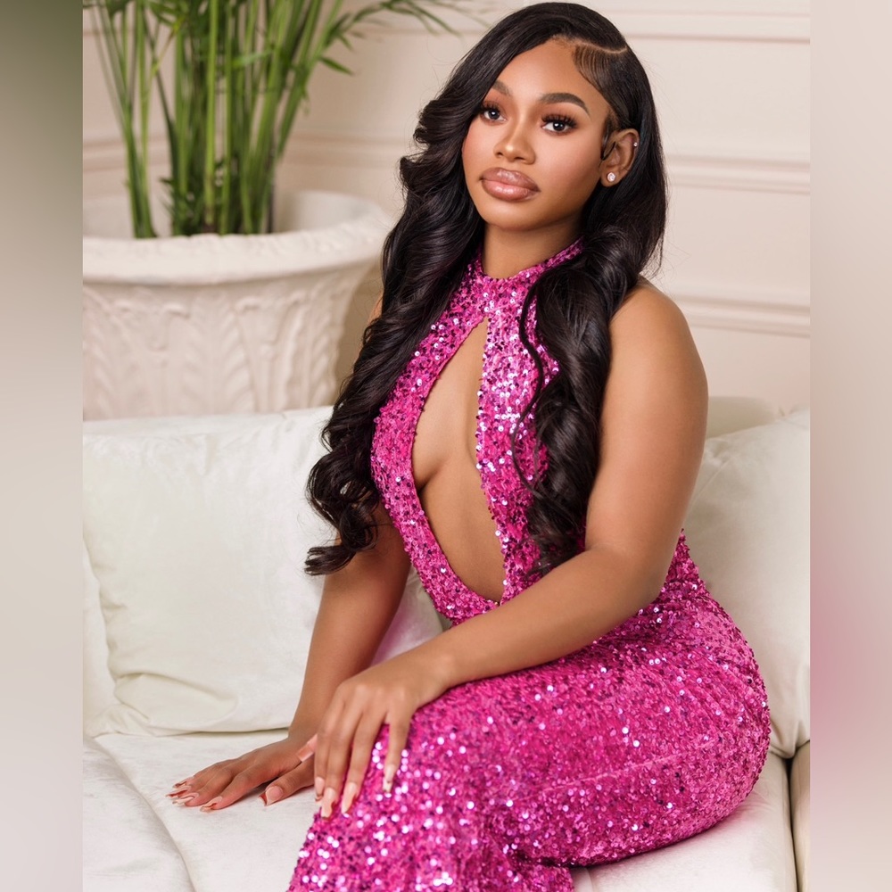 pink sequin gown! worn once for a shoot💕